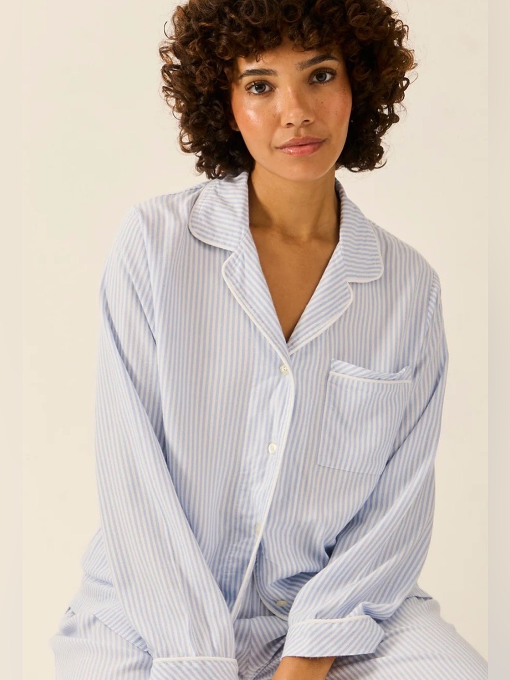 NWT Blue Striped Pajama Top